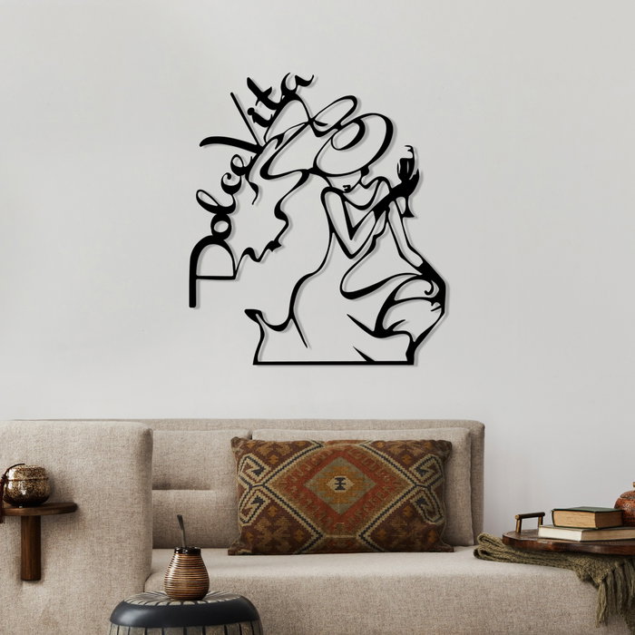 Wallity Dolce Vita 2 Escultura de pared metálica Negra Wallity Dolce Vita 2 Escultura de pared metálica Negra